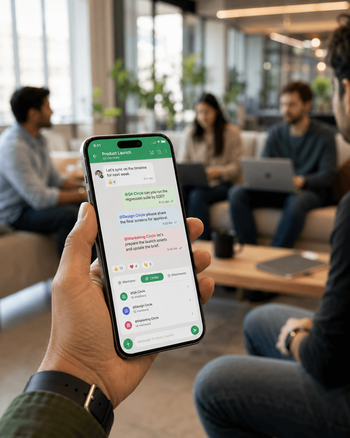 WhatsApp Circles — Communication UX Concept